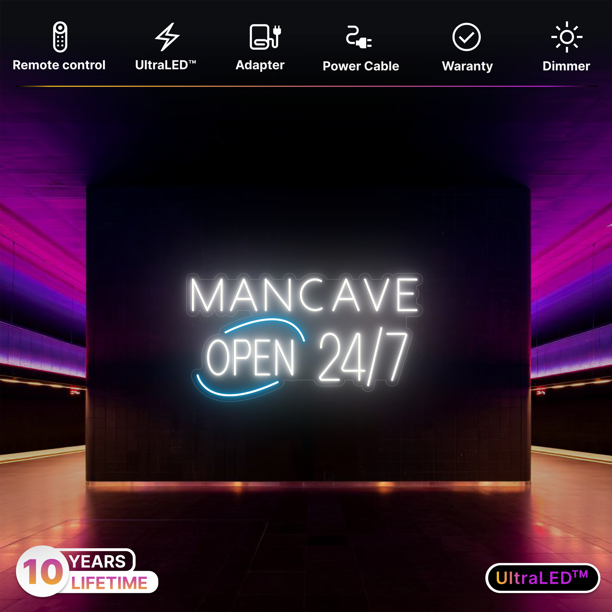 MANCAVE OPEN 24/7