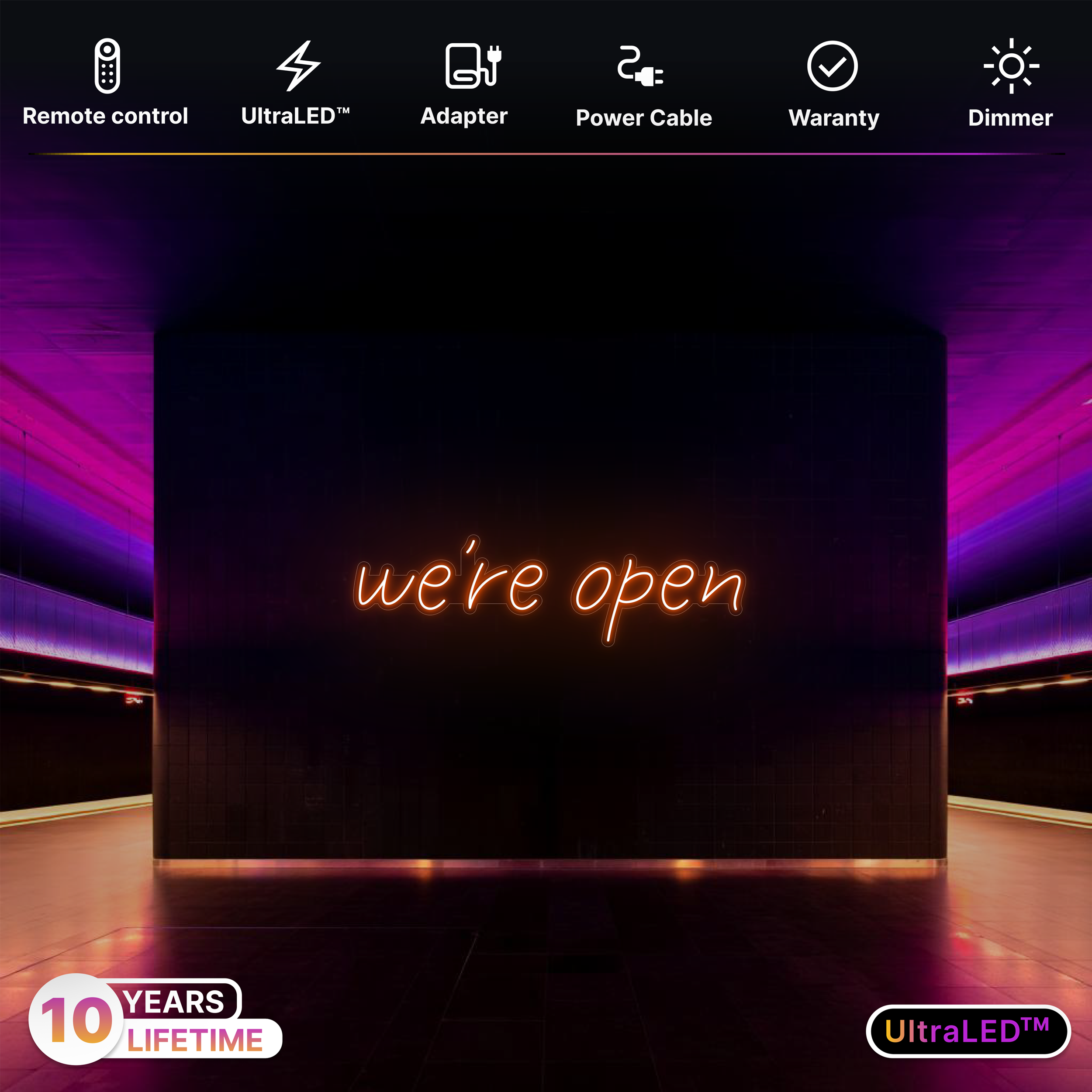 we're open