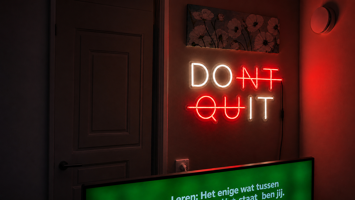 Don't quit. Great things take time.