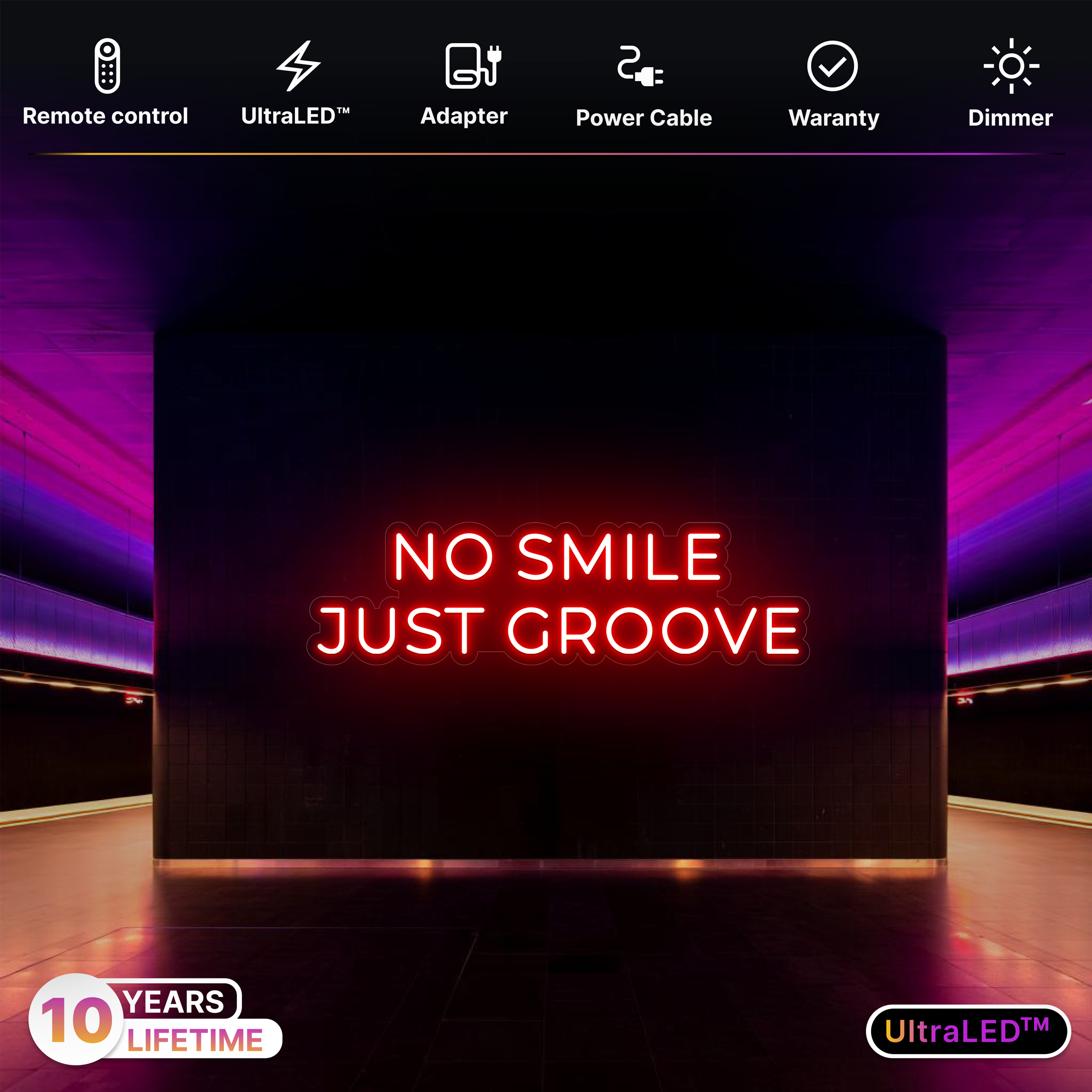 NO SMILE JUST GROOVE