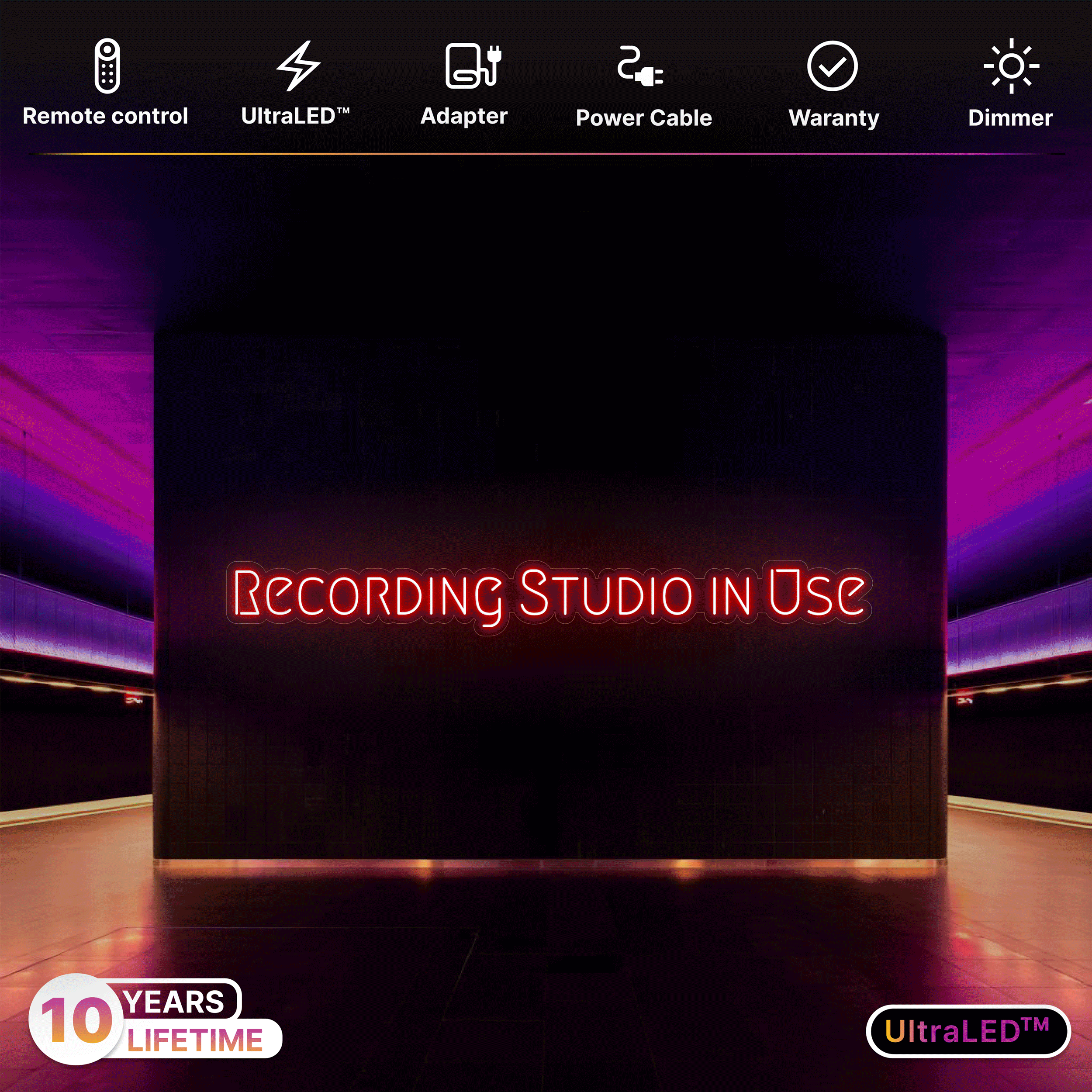 Recording Studio in Use